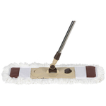 Швабра для пола с насадкой из микрофибры 14*54см и телескопическим черенком 83-128см, MopM15-L