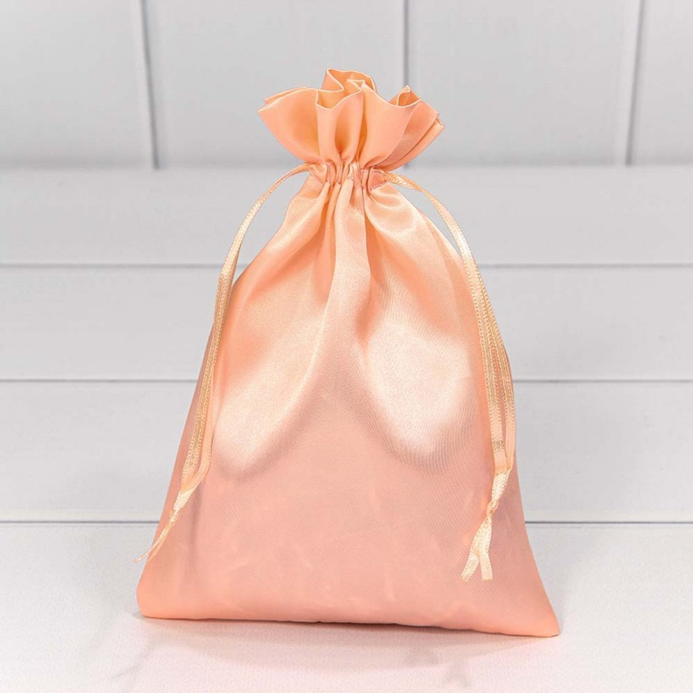 Мешочек 14х20см Атлас (Розовый)