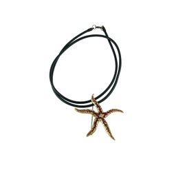 "Мор.звезда" колье в золотом покрытии из коллекции "Красное море" от Jenavi  с замком карабин