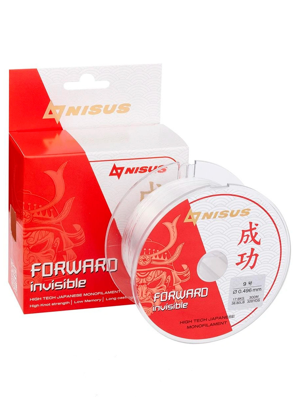 Леска для рыбалки Nisus FORWARD Invisible Nylon Transparent 0,286mm/300m (N-FI-0286-300)