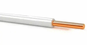 Провод ПуВ  1*6 белый  (ПВ-1) ГОСТ (100м) (ПуВнг(А)-LS)