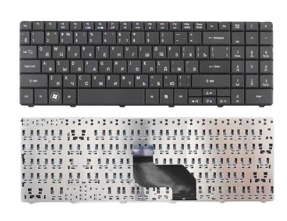Клавиатура для ноутбука Acer Aspire 5516, 5517, 5532, 5732, eMachines E430, E525, черная, NSK-GFA0R ОРИГИНАЛ (б/у, с разбора)