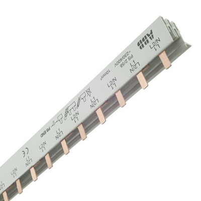 Гребенчатая шина PS2/58 2-полюсная (N L1 N L1) 58 модулей 63А ABB 2CDL220001R1058