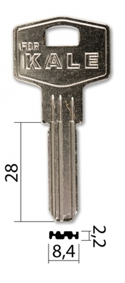 Заготовка вертикального ключа 10346 KAE-4 | KAL4 | KLE4