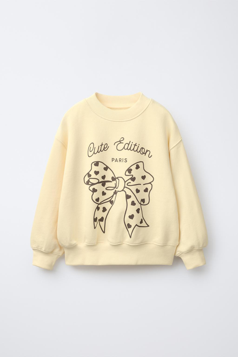 ZARA ТОЛСТОВКА С ПРИНТОМ, ЖЕЛТЫЙ