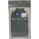 Мочалка - варежка скрaбирующая «Premium - DEPALMA», цвет белый / малахит, 22.5*14.5см (ZIPпакет)