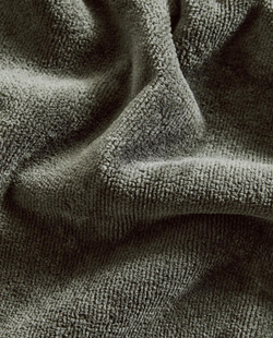 Zara Home - Велюровое банное полотенце с оверлоком, зеленый, 90х150 см