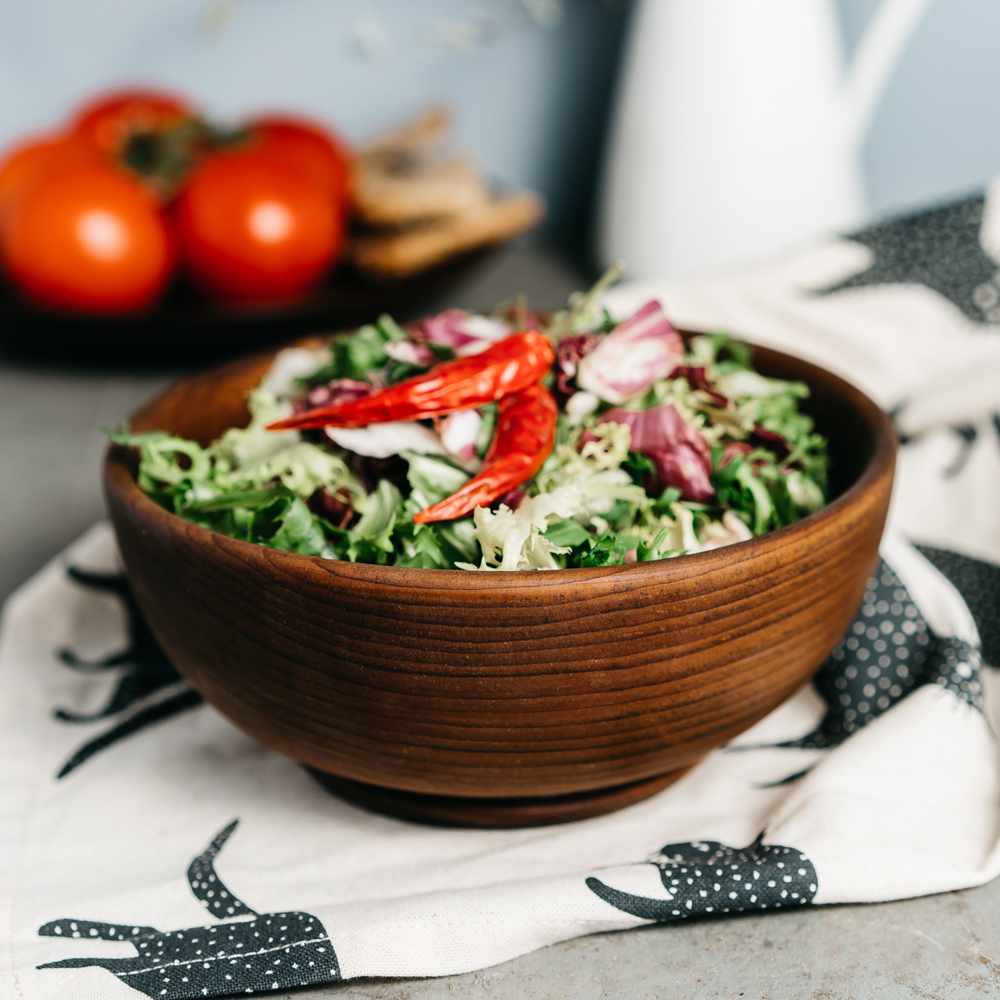 Деревянная тарелка Art of Siberia из сибирского кедра, глубокая, 18 см. T95