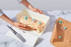 Коробка для рулета (200*120*100мм) ForGenika Cake Roll белая