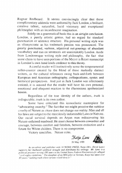 Might Is Right | Ragner Redbeard Katja Lane David Lane's wife