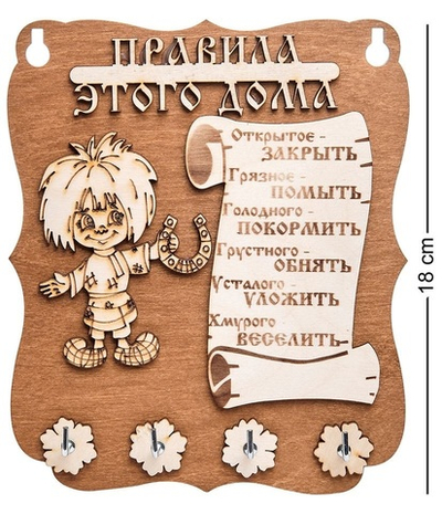 КФ- 87/3 Ключница Кузя ''Правила этого дома''