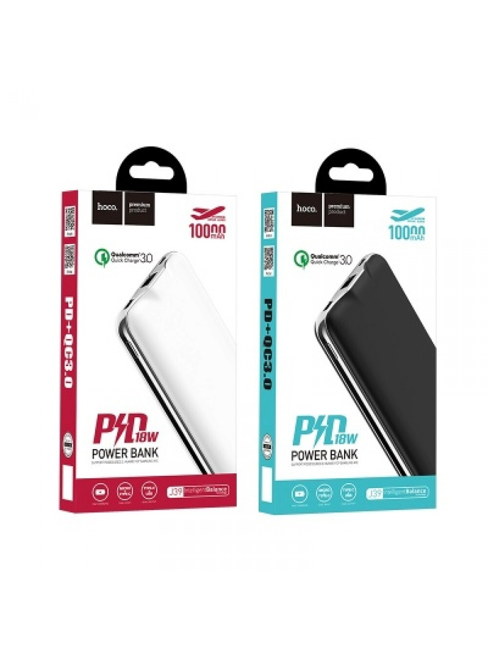 Power Bank 10000mAh, Hoco J39, черный