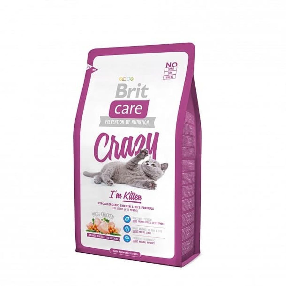 Brit Care Cat Crazy Kitten 2.0 сухой д/котят, беременных, кормящих кошек