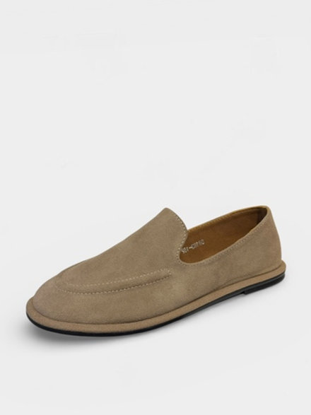 Лоферы из натуральной замши