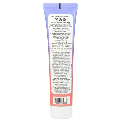 Pacifica, Lavender Moon, лосьон для тела, лаванда, роза и ромашка, 147 мл (5 жидк. унций)