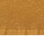 Полотенце банное из умягченной вафли цвета охры из коллекции essential, 70x140 см