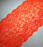 Кружево эластичное красно-оранжевое К119