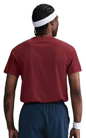 Мужская теннисная футболка Nike Court RG Dri-FIT Advantage Slam - dark team красный/белый