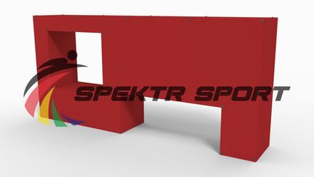 Элемент полосы препятствий Стенка с двумя проломами