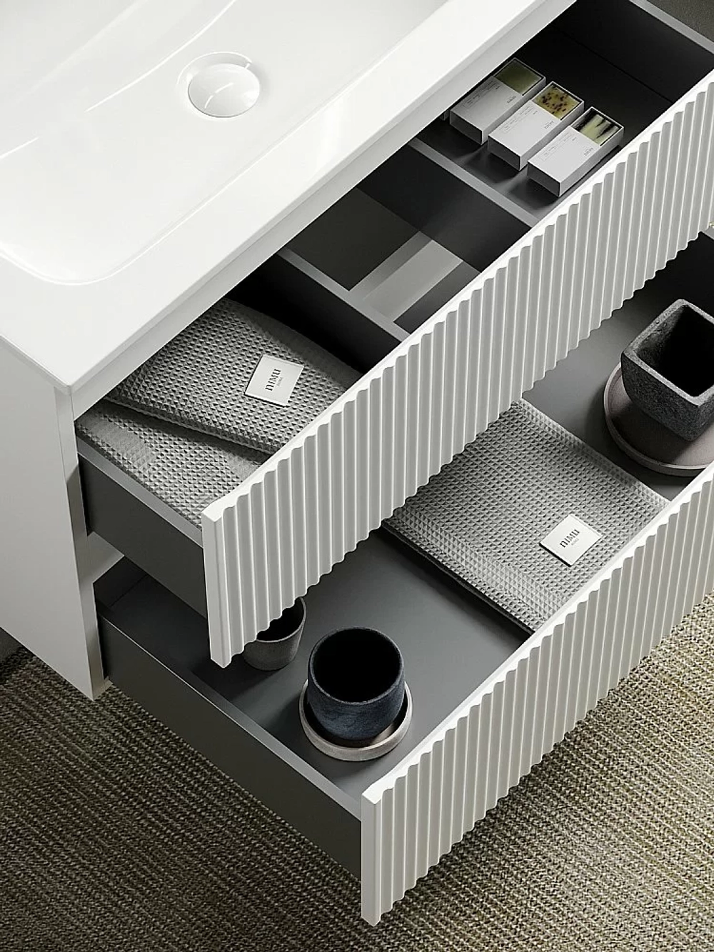 Тумба с раковиной Sancos SNOB R SNR120W 120 Bianco