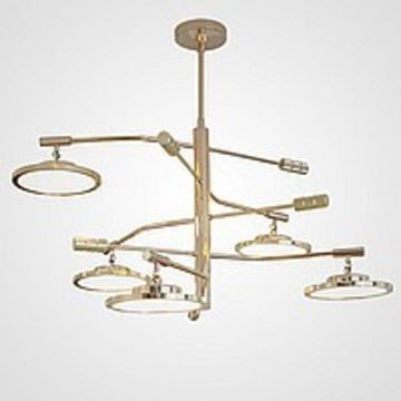 Подвесная светодиодная люстра с плафонами на поворотных штангах SPOTTER