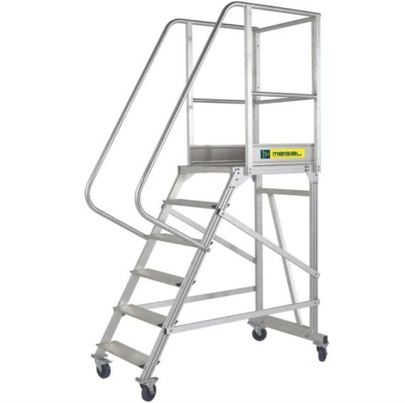 Вышка - стремянка разборная на колесах (150 кг) MEGAL ВС-1.7