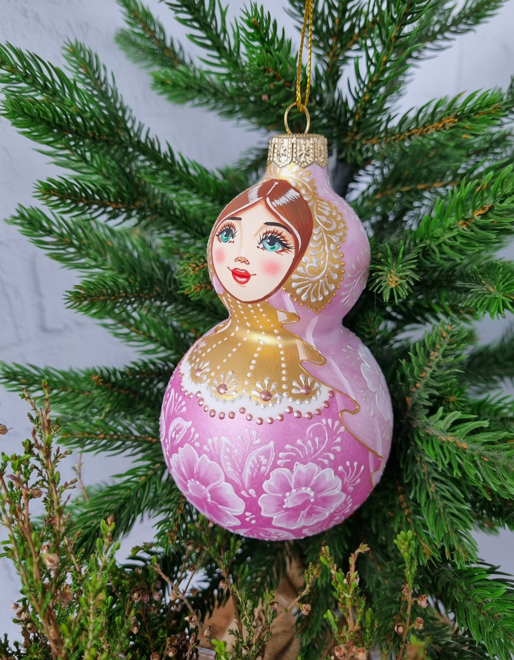 Матрёшка стеклянная Изабель