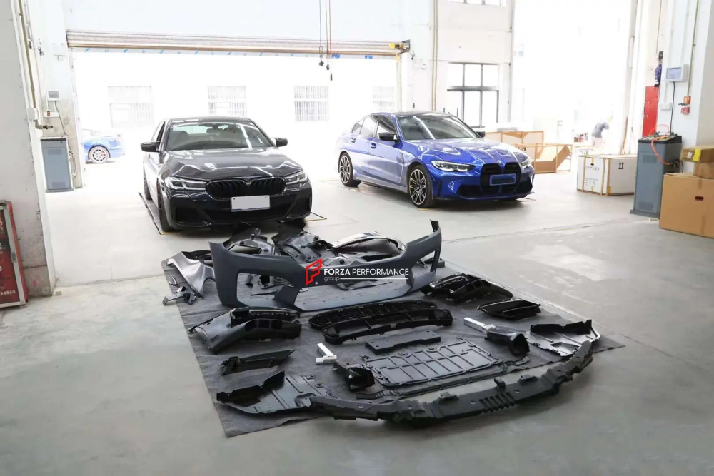 Комплект переделки переднего бампера и крыльев для BMW 5 серии G30 G38 2016-2020 в M5 F90 Рестайлинг 2020+ БМВ