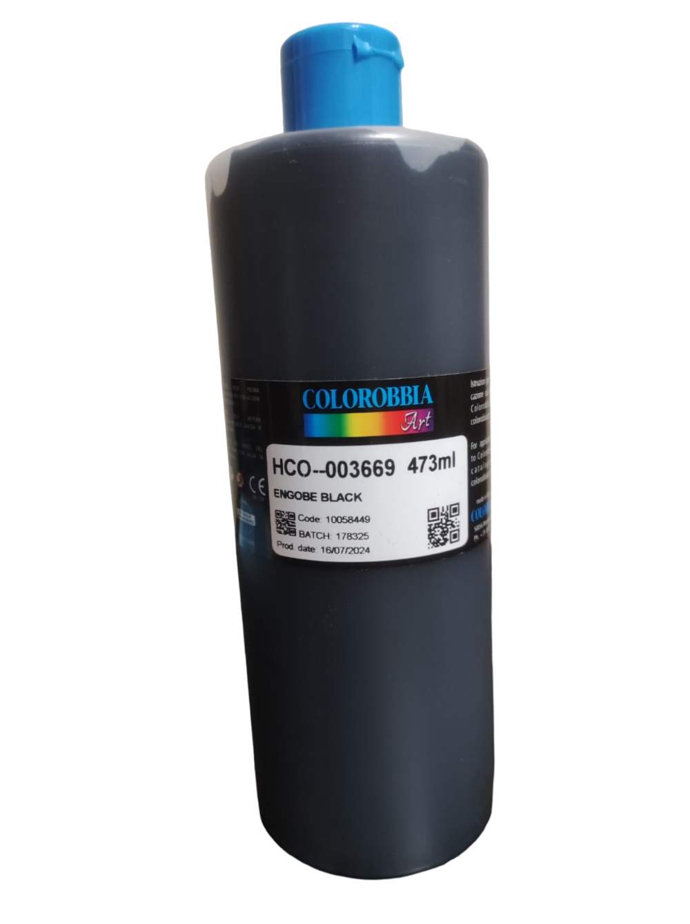 Ангоб черный "BLACK" НСО-003669 (НС 669), Colorobbia (473 мл)