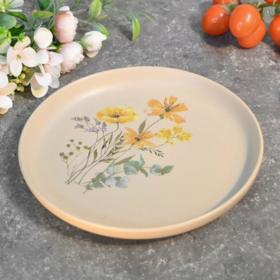 Тарелка десертная 20см Цветочная фантазия