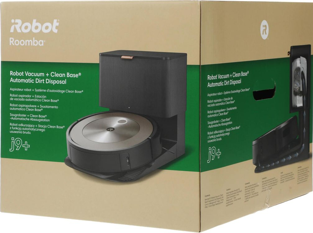 Робот-пылесос iRobot Roomba J9+, шампань/серый [j955840]