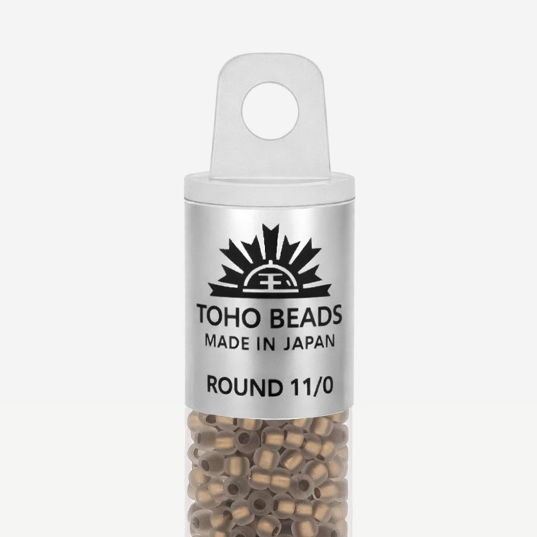 Японский бисер TOHO Round 11/0 (№989FM), с внутренним покрытием золотом 24К, матовый