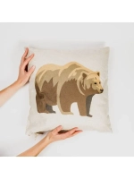 Подушка с наполнителем из кедровой стружки "Медведь"