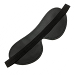 Двусторонняя черная лаковая маска на глаза из эко-кожи БДСМ Арсенал 50001