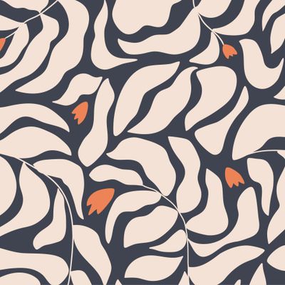 Абстрактные цветы в стиле Матисса Matisse