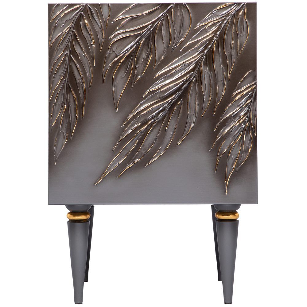 Тумба прикроватная Тропик Классика Серый Голд правая