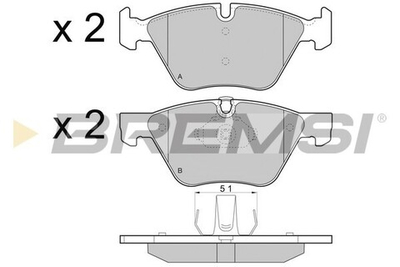 BREMSI - BP3488-BMS - Brake Pad Set, disc brake