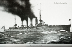 Легкие крейсера типа "Магдебург" 1908-1919 гг. "Магдебург", "Бреслау", "Штральзунд", "Страссбург", "Карлсруэ" и "Росток"