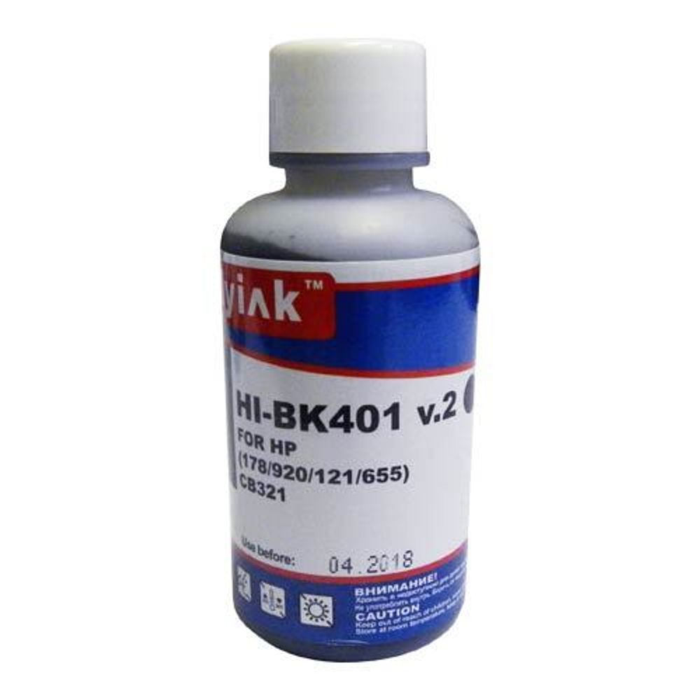 Чернила для HP (178/920/655/932/934/940/950/GT51/GT52/GT53) CB321 (100мл, black, Pigment) HI-BK401 v.2 EverBrite™ MyInk