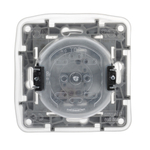 Переключатель 1-клавишный IP44 10А 250В слоновая кость ETIKA Legrand