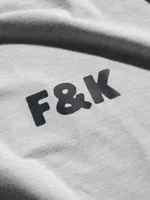 Футболка Hardlunch оверсайз F&K меланж серая