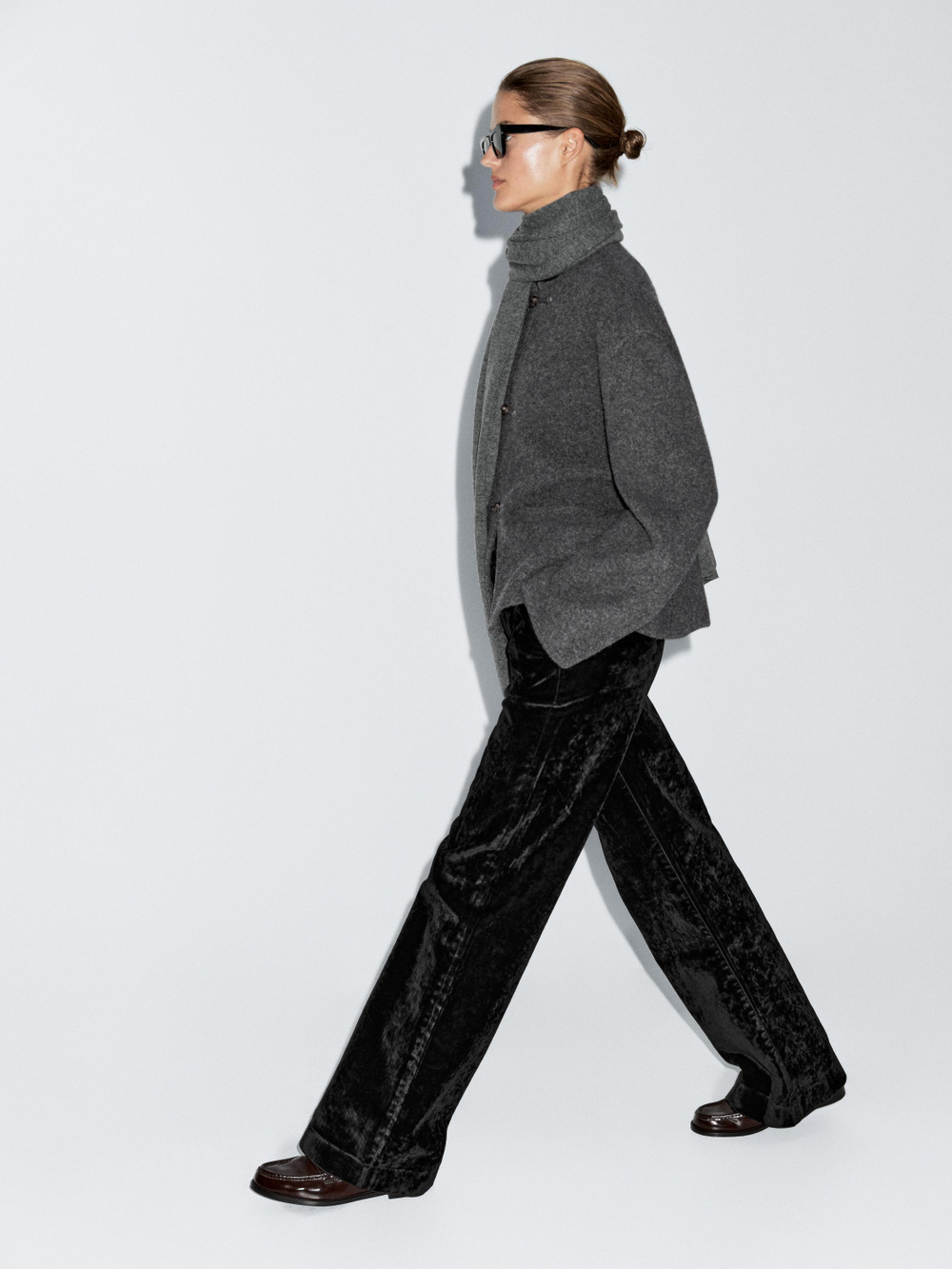 Massimo Dutti Кардиган с пуговицами, серый