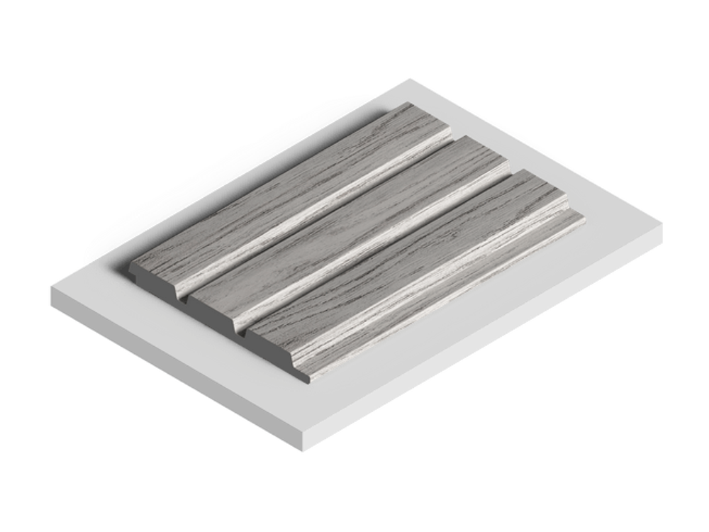 Стеновая панель HiWood декорированная, 270x12 см