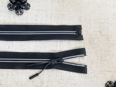 Молния спираль потайная, Т7, L 77 см, чёрный