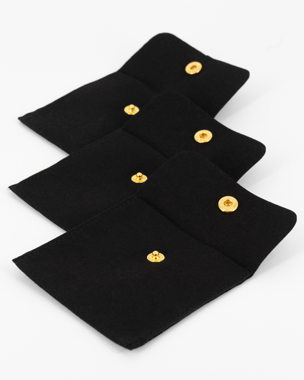 Мешочек замшевый плоский с кнопкой 80×80 мм LIKE