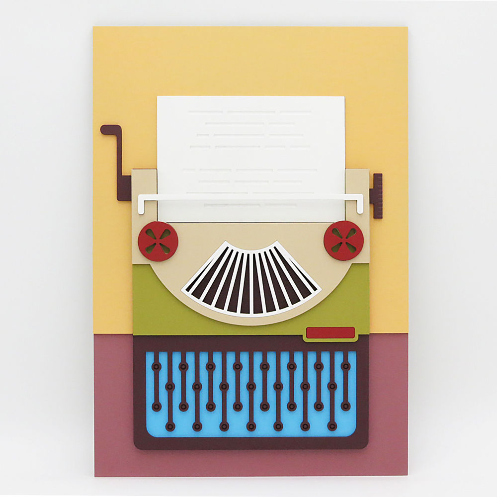 Typewriter / Пишущая машинка — Картина Поп-арт