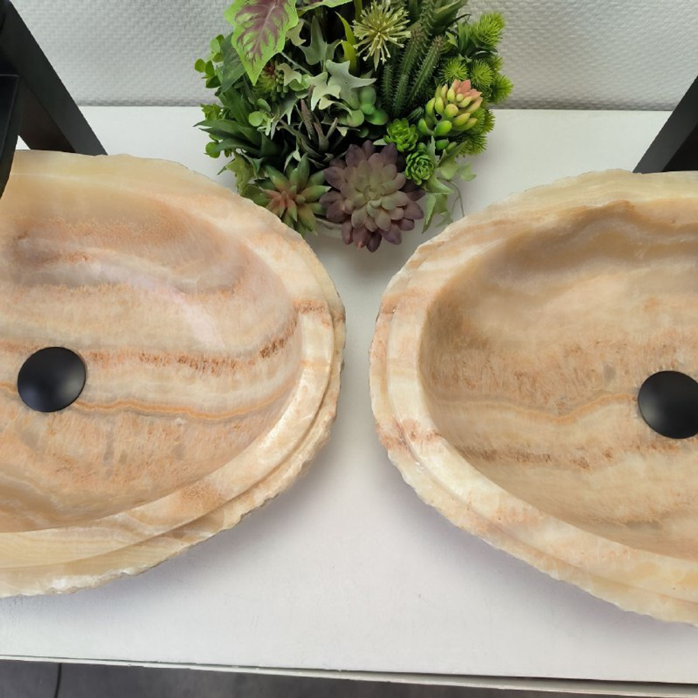 Раковина из оникса ПАРА! Oval Marmo Yellow OO-62705 58*38*15 0102