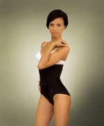 Трусики-корсет из эластичного материала на косточках (Размер: XL) (Цвет: белый)