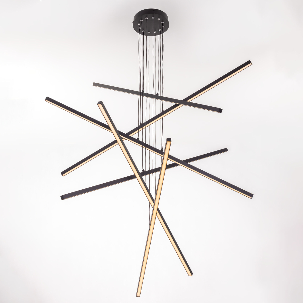 Citilux Стиг CL203261 LED Люстра подвесная с пультом Чёрная