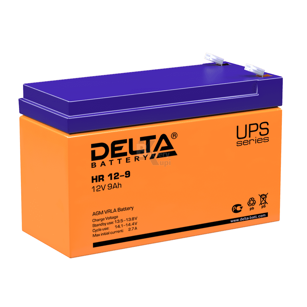 Аккумулятор Delta HR 12-9 (AGM)